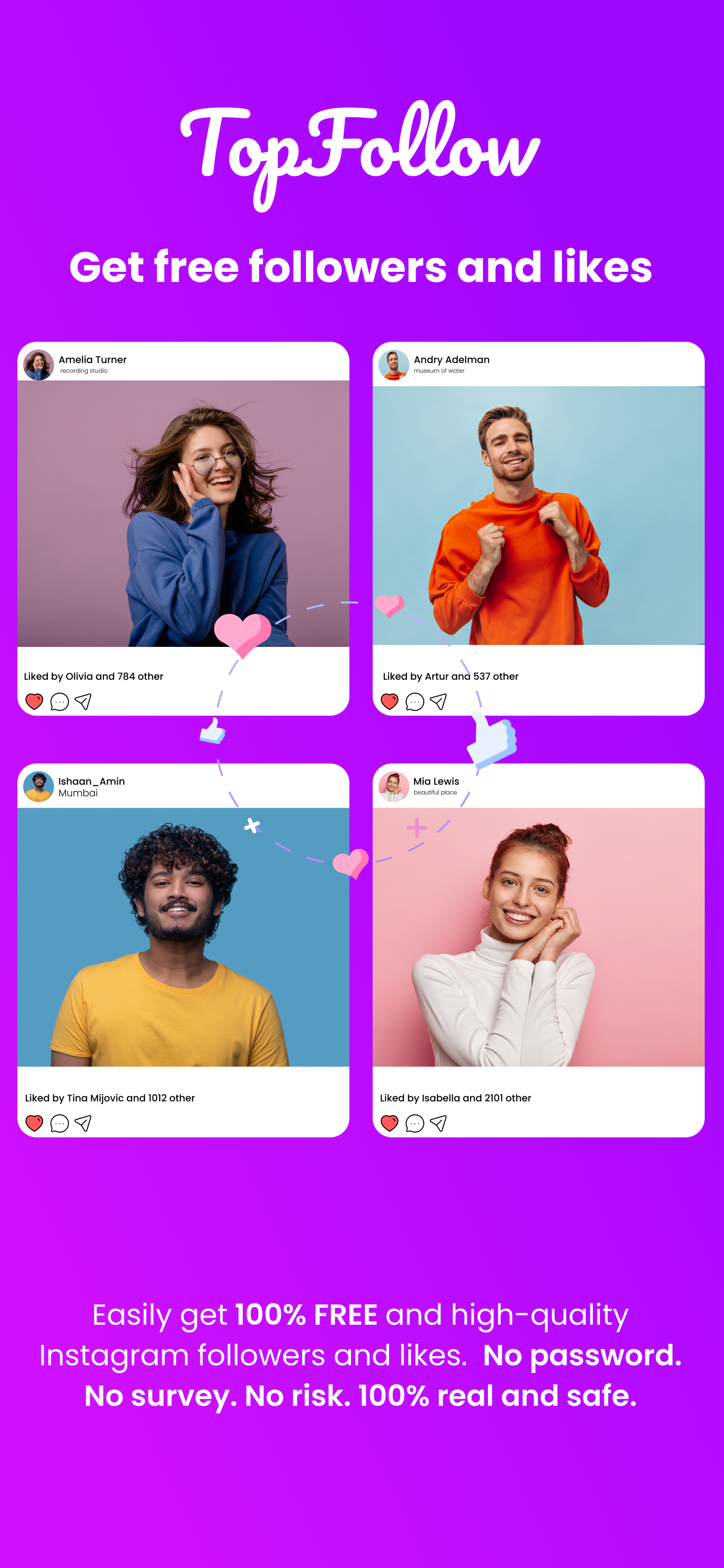 TopFollow app preview